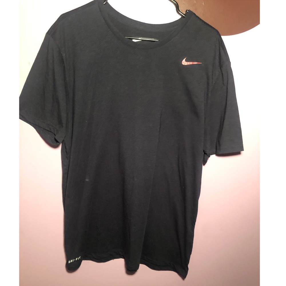 Nike Dri-Fit Athletic Short Sleeve Black Tee